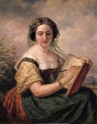 Huntington Daniel A Portrait of Mlle Rosina, A Jewess painting